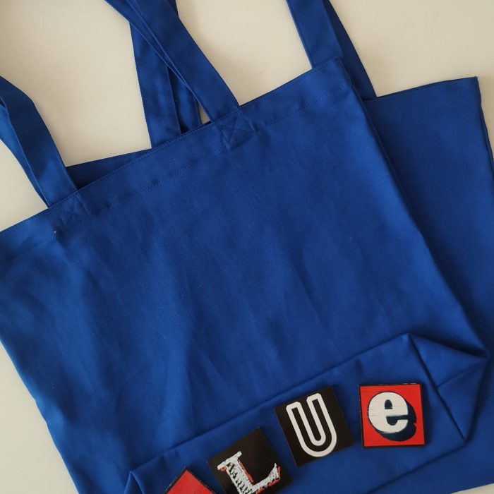 mavi gabardin çanta